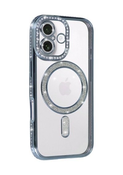 Apple İphone 17 Joke Simli Magneticsafe Kılıf - Mavi 0.2M-Çok Renkli