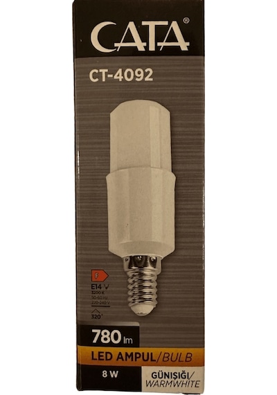 Cata Ct-4092 8w 3200k Günışığı E14 Duylu Led Ampul 8 Adet