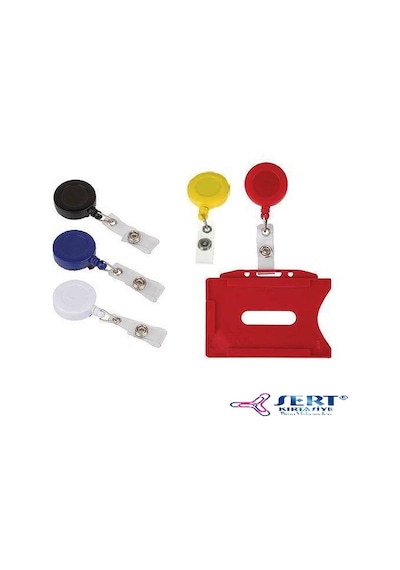 Kart Yoyosu Yaka Kartı Kimlik Kartı için 10Lu Paket Karışık Renk