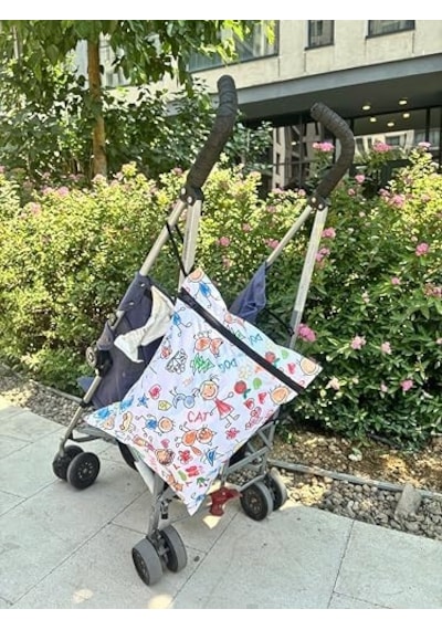 Yorni 2 Adet Family Su Geçirmez Bebek Kirli Bez Kıyafet Islak Mayo Çantası Torbası 30x35 Cm