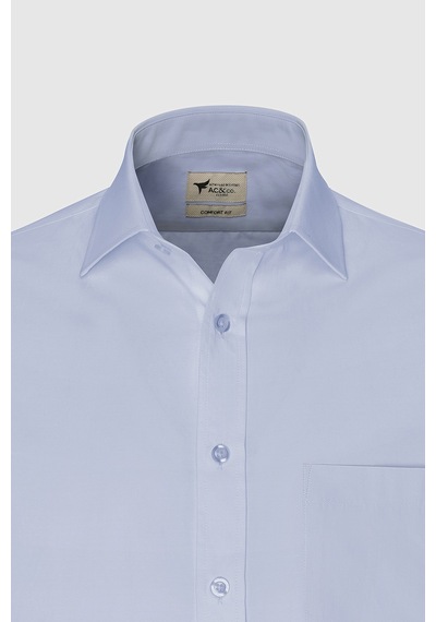 AC&Co / Altınyıldız Classics Erkek Acık Mavı Kolay Ütülenebilir Comfort Fit Geniş Kesim Klasik Yaka Gömlek Açık Mavi AC&Co / Altınyıldız Classics Erkek Acık Mavı Kolay Ütülenebilir Comfort Fit Geniş Kesim Klasik Yaka Gömlek Açık Mavi