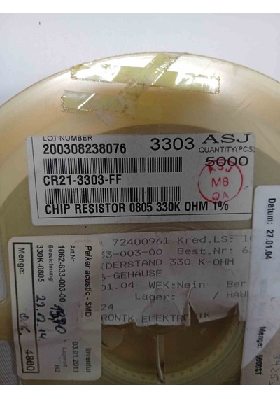 Cr21-3303-ff 330k 805 Smd Direnç 1000 Adet