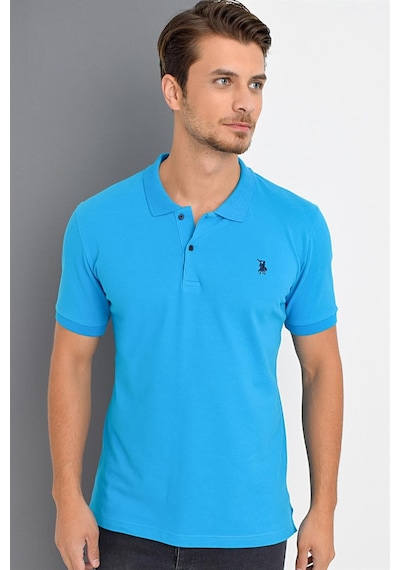 T8561 Dewberry Erkek Tshırt-mavi-1