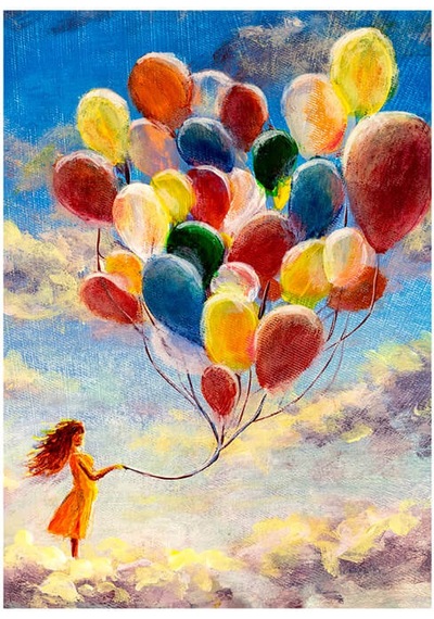 Blue Focus 1000 Parça Puzzle - Uçan Balonlar Flying Balloons Bf473