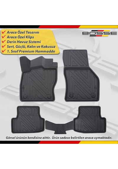 Seat Ateca Paspas Araca Özel 2016 Ve Sonrası Derin Havuzlu Bosse North Serisi