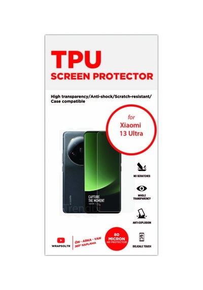 Xiaomi Uyumlu 13 Ultra Full Kaplama Ön Arka Ve Yan 360 Derece Kaplama Tpu Film
