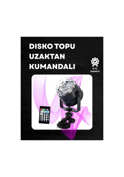 Kompakt Tasarımlı, Döner Renkli Led Disko Topu - Ev Ve Profesyonel Kullanım Belirtilmemiş Belirtilmemiş