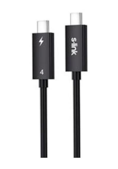 S-link Sl-tc401 Thunderbolt 4.0 1m 8k 60hz Pd100w Typec To Typec 40gbps Hızlı Data Kablosu Kdo