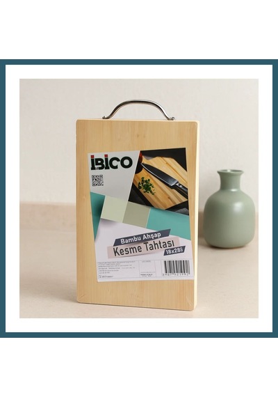 Bezos Bambu Kesim Tahtası 18x28x1.7 Cm - Metal Kulplu Ob Diğer