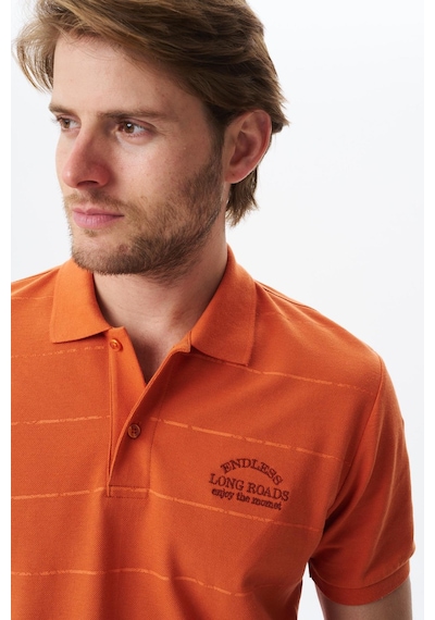 AR-MA Arma Erkek Basic Regular Fit % 100 Pamuk Pike Polo Yaka Tişört Y29374355702 Pembe