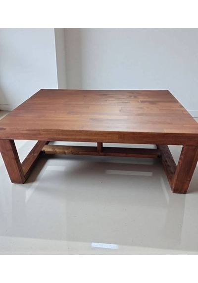 Ela Woodworking Watson Orta Sehpa 120x80 Fındık Kabuğu Ahşap