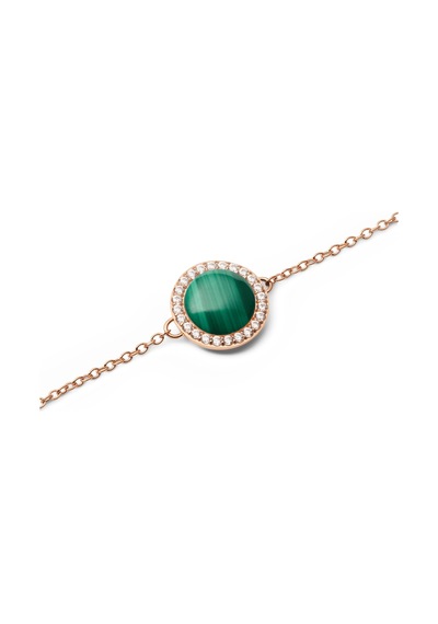 Audrey Bracelet Malachite Rose Gold Rose Gold