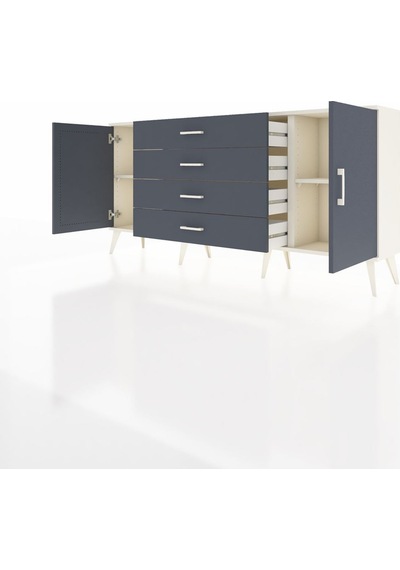 Arges Konsol 2 Raflı 4 Çekmeceli 2 Kapaklı 176x30x83 Aytaşı-antrasit/antrasit Antrasit/antrasit Arges Konsol 2 Raflı 4 Çekmeceli 2 Kapaklı 176x30x83 Aytaşı-antrasit/antrasit Antrasit/antrasit