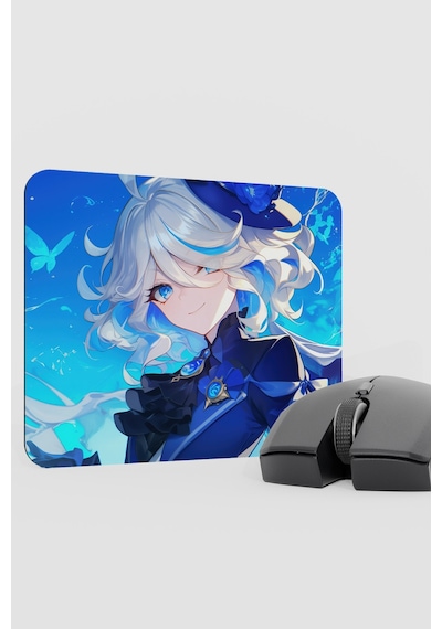 Furina Genshin Impact Anime Gacha V4 - 22x18 Gaming Mouse Pad Fare Altlığı