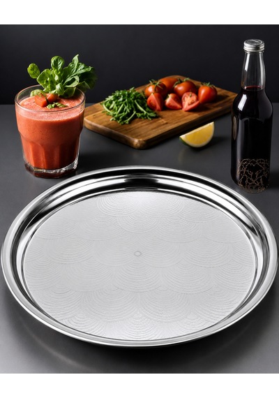 56 Cm Paslanmaz Krom Sini-tepsi Çap 56 No:11