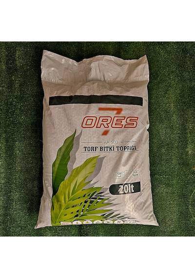 Ores 20 Litre Torf İç Dış Mekan Bitki Toprağı Çiçek Toprağı Azot Kaynağı Torf Toprağı