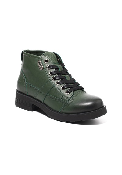 Military Green Bot Erkek Oxm003613 Oxs Frank 0036 Mıd M Leather Mıl.green Military Green