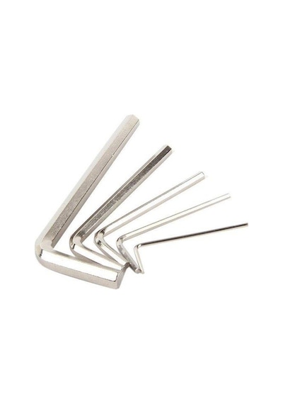 Zhltools 10 Parça Çelik Alyan Seti Kısa Düz Köşe Alyan Anahtar Takımı