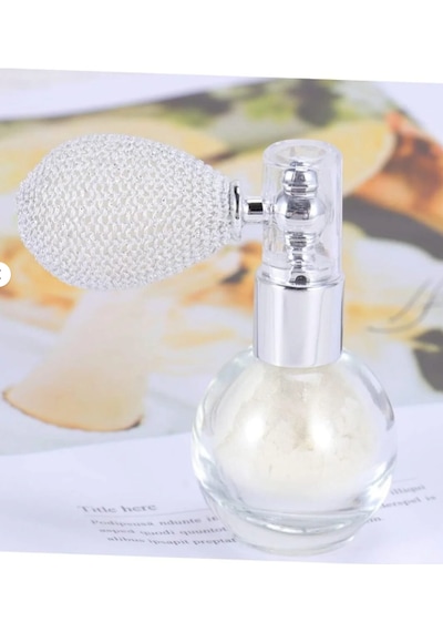 Beyaz & Silver Glitter Toz Sprey Işıltılı Yüz Ve Vücut Simi