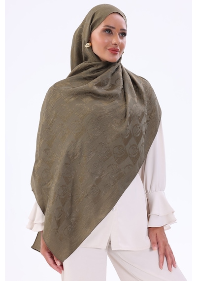 Valentino Orlandi Alia Şal - Yeni Dama Desenli - Haki 74505808