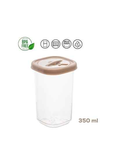 Porsima 1061 Döner Kapaklı Etiketli Baharatlık Seti - 12'li Cappuccino Kapaklı 350 Cc 7009