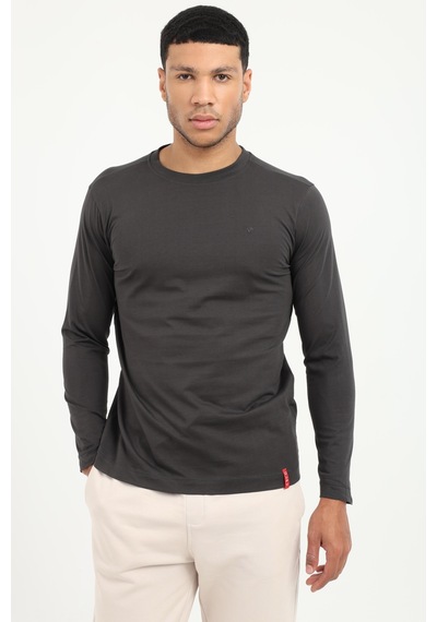 Dufy Erkek Regular Fit Bisiklet Yaka Antrasit Sweatshirt-25504