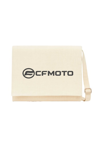 Cfmoto Yazı Krem Postacı Çantası Krem Kanvas Postacı Çantası