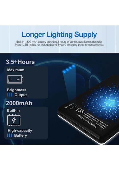 Dp Led 60 Mini Klipsli Foto Kamera Işığı Cep Telefonu Led Işık Selfie Işık Şarj Edilebilir