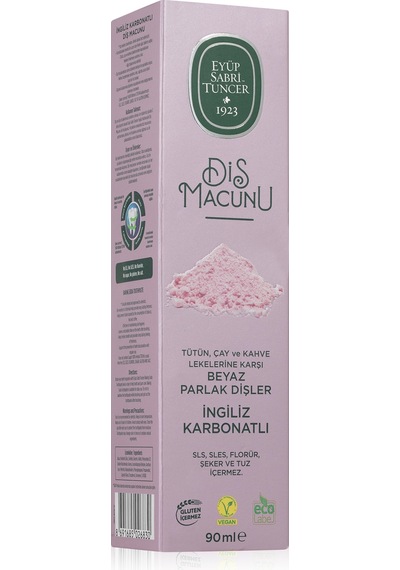 Eyüp Sabri Tuncer İngiliz Karbonatlı Diş Macunu 90 Ml Beyazlık