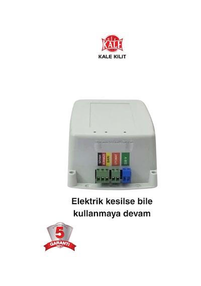 Kale Kilit Motorlu Sessiz Otomat Kd050/30-400 Kumandalı, Damla Anahtarlı, Elektrikli Kapı Kilidi