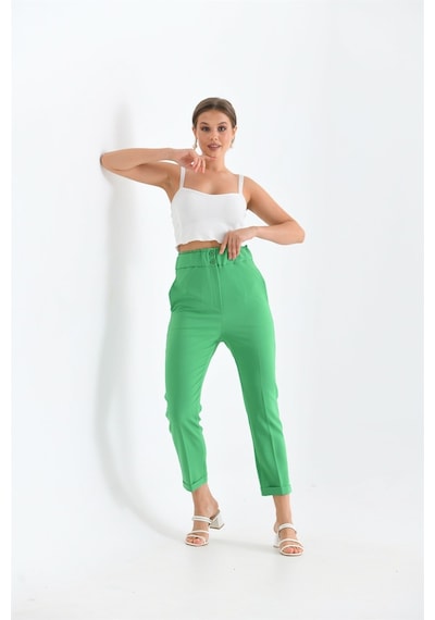 Ftz Women Kadın Douable Crep Benetton-benetton Yeşil
