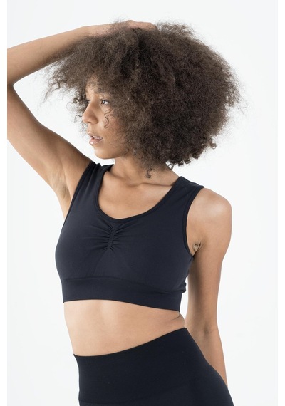 Maraton Active Slimfit Kadın Düz Yaka Kolsuz Koşu Siyah Bra 813091-siyah Siyah