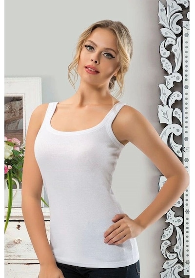 Mtm My The Mall Kaşkorse Biyeli Bayan Atlet 2812 Beyaz