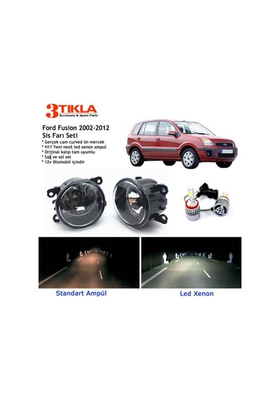 Fusion 2002-2012 Beyaz Led Xenon Sis Farı Seti
