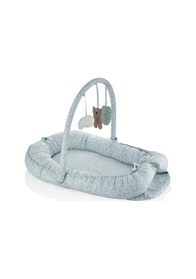 Babyjem Oyuncaklı Anne Baba Yanı Yatağı - Yeşil 40x65 Cm