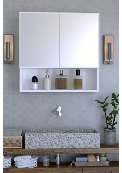 Favora Pars Banyo Dolabı - Beyaz