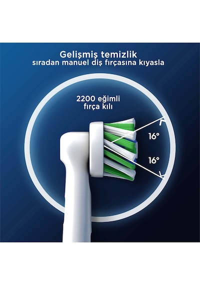 Oral-B Şarjlı Diş Fırçası Yedek Başlığı Cross Action X-Filament 4