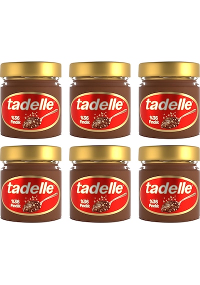 Tadelle Parça Fındıklı Kakaolu Fındık Ezmesi 200 Gr X 6 Adet