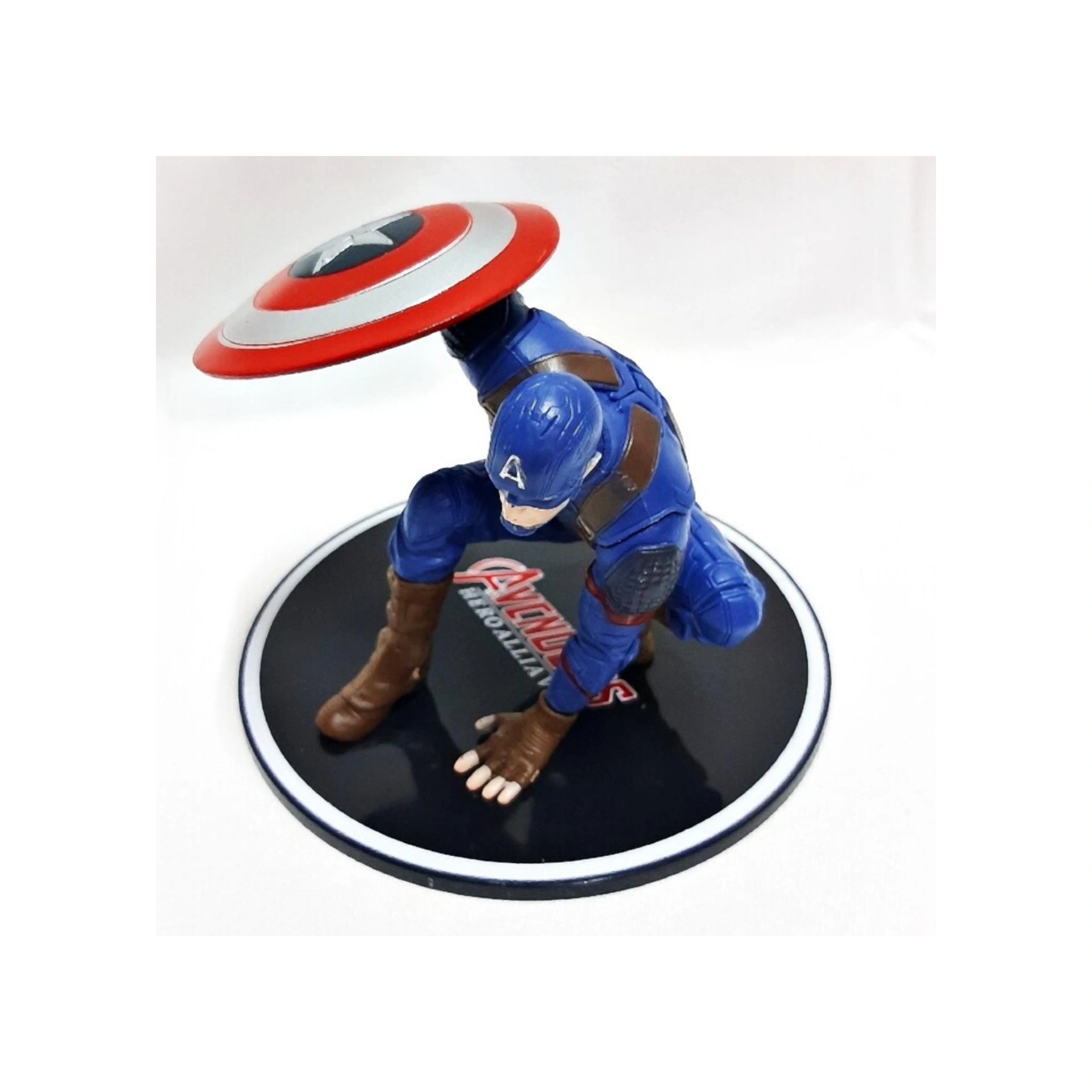 Marvel Avengers Yenilmezler Captain America Özel Stantlı Oyuncak Figür Karakter Masaüstü Biblo Seti Marvel - Avengers