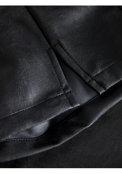 Jack & Jones Kadin Suni Deri Etek - Sif - 12278940 Black