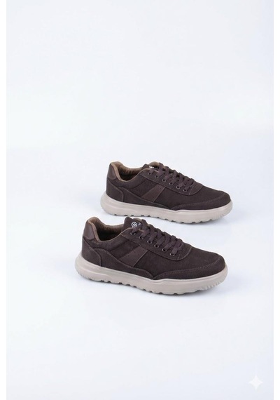 Fort 0226 Dks Keten Rahat Hafif Sneaker Erkek Ayakkabı Kahve