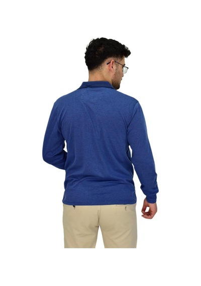 Dynamo Erkek Büyük Beden Mevsimlik Polo Yaka Sweatshirt 1-6830 Bgl-st04415 İndigo