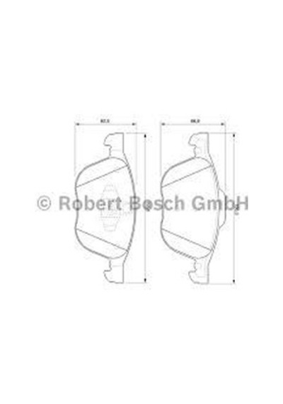 BOSCH 986495215 Fren Balatası Ön Cmax 10- Cmax 03- Focus II 04- Focus III 11- Kuga 13- Tourneo Connect 13- Fren Balatası 37971855