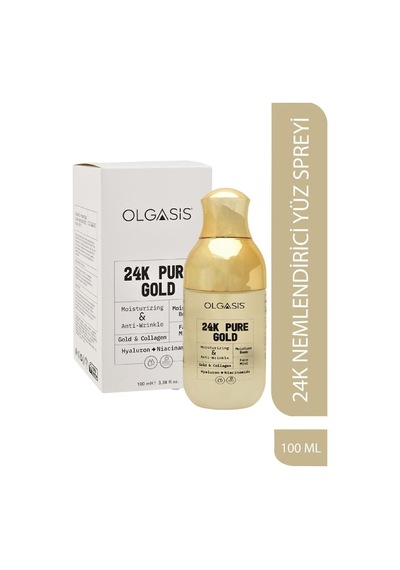 Olgasis 24k Ayar Saf Altın Nemlendirici Yüz Spreyi 100 Ml 8'li Paket
