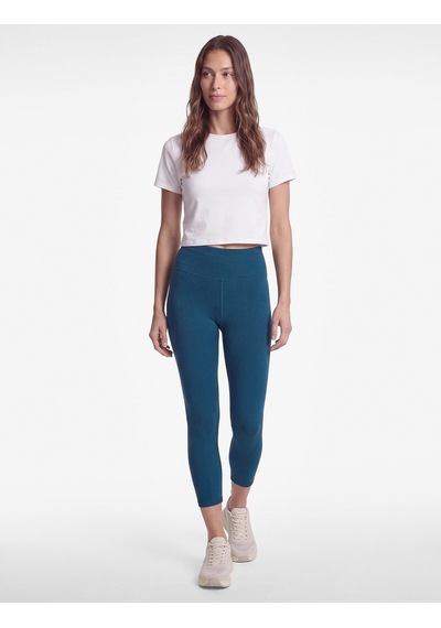 Koton Yüksek Bel Slim Fit Dikiş Detaylı Spor Tayt Petrol Yeşili 7wak40115nk