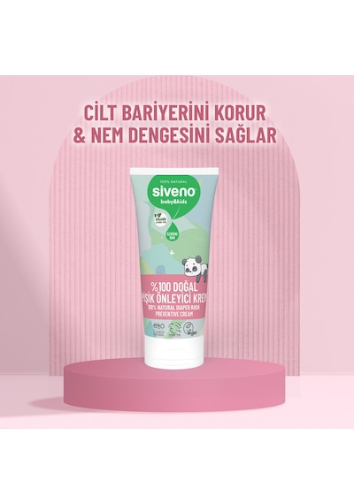 Siveno %100 Doğal Bebek Pişik Önleyici Jel Krem Çinko Hassas Hipoalerjenik Vegan Bakım Kremi 50 Ml