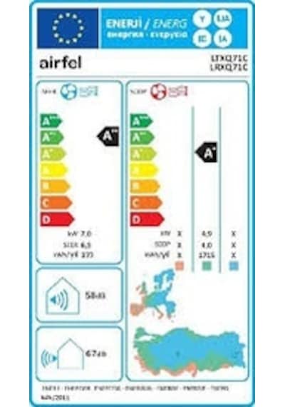 Airfel Vibe LTXQ71C A++ 24000 BTU Inverter Duvar Tipi Klima
