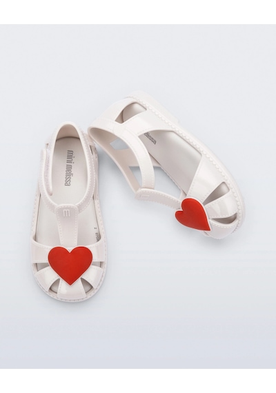 Mini Melissa Hip Heart Ballerina Babet Sandalet 37783 Beyaz