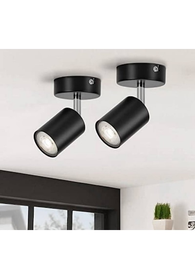 MYLİGHTS LED APLİK LED SPOT METAL SİYAH HARELETLİ DUVAR APLİK GÜN Siyah