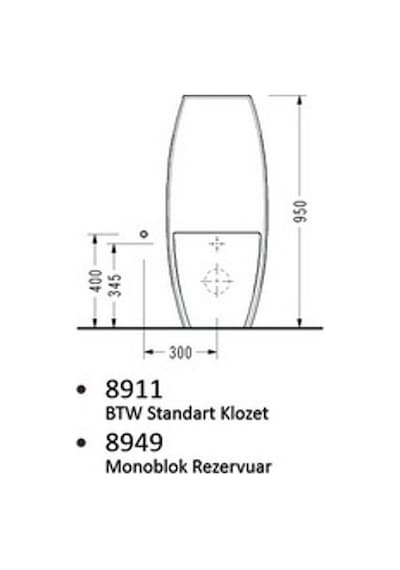 Serel Verda Monoblok Rezervuar - 8949s4s110h Diğer
